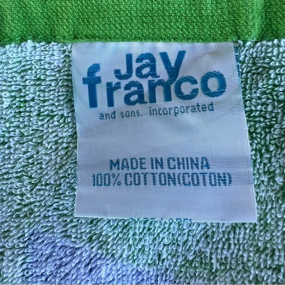 Jay Franco & Sons Blackjack Table Beach Towel Multicolor Cotton 30x59 Y2K HTF